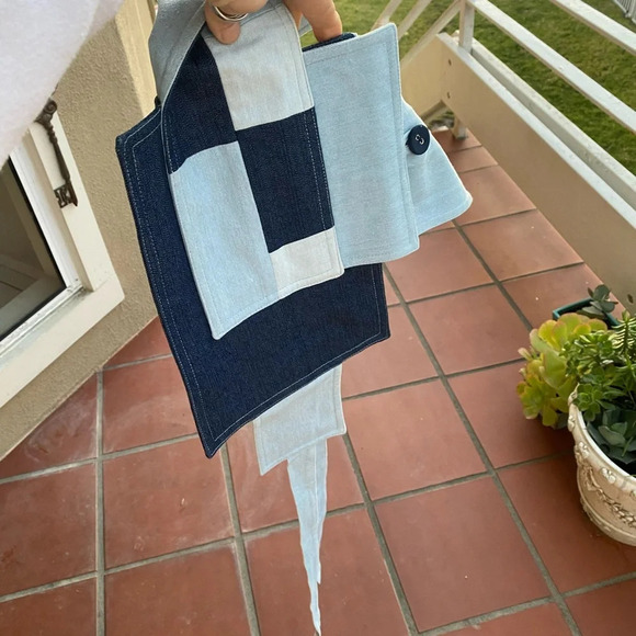 Indonesian Designer unisex funky utility style wrap  denim belt Jakarta fashion - Picture 5 of 16